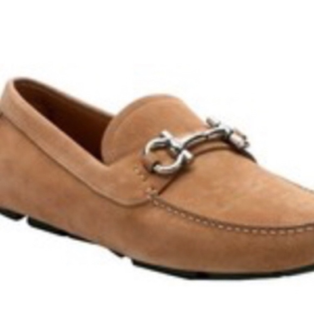 Salvatore Ferragamo Parigi 5 - New Cammel Suede Calf - Size 10.5